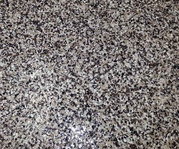 epoxy garage floor 1/8 flake Quartzite1-8 lg