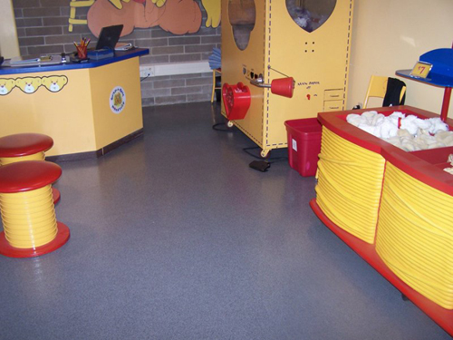 coated retail floor lg