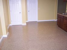 coated basement floor