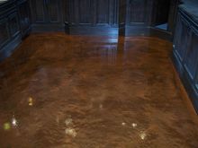 polished concrete garage floor